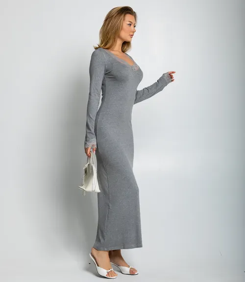 Платье #КТ887 (5), серый