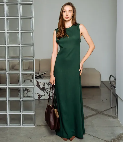 Платье #ОКТ025025, изумрудный