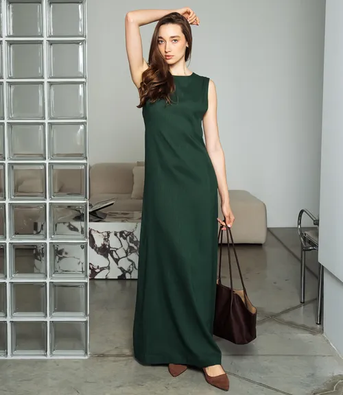 Платье #ОКТ025025, изумрудный