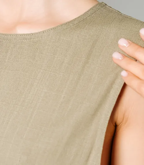 Платье #ОКТ025025, полынь