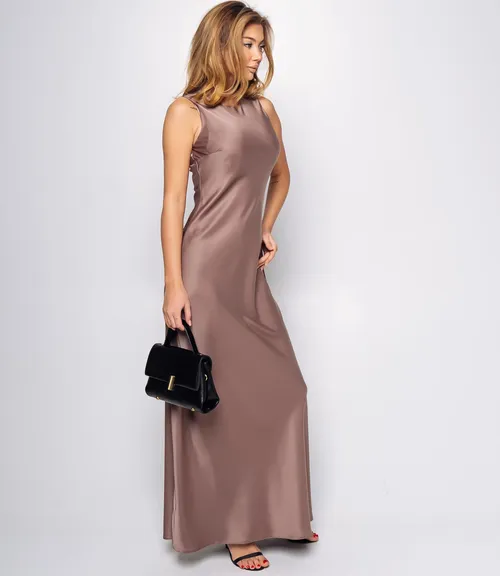 Платье #ОКТ095014, тёмно-бежевый