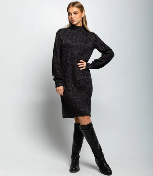 Платье #2В2215, чёрный