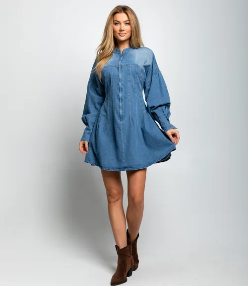 Джинсовое платье #КТ5063, синий