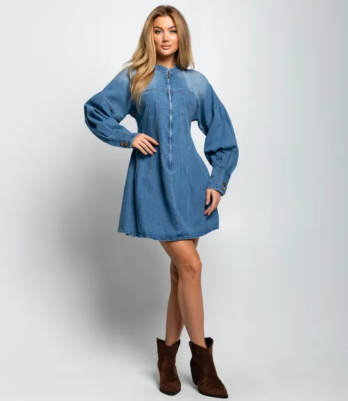 Джинсовое платье #КТ5063, синий