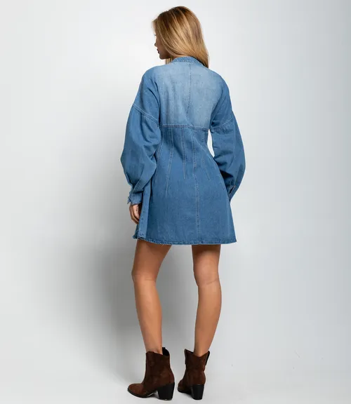 Джинсовое платье #КТ5063, синий