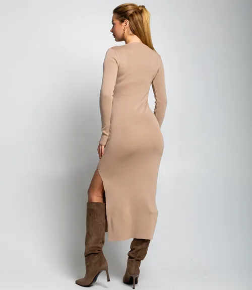 Платье #КТ02179, бежевый