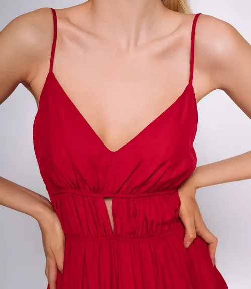 Сарафан #ОКТ025013, красный