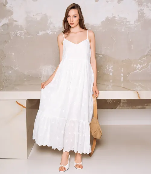 Сарафан #КТ8316 (1), белый