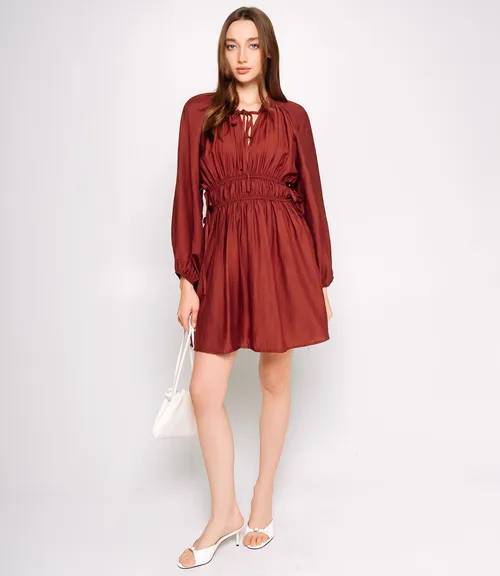 Платье #КТ1515, терракотовый