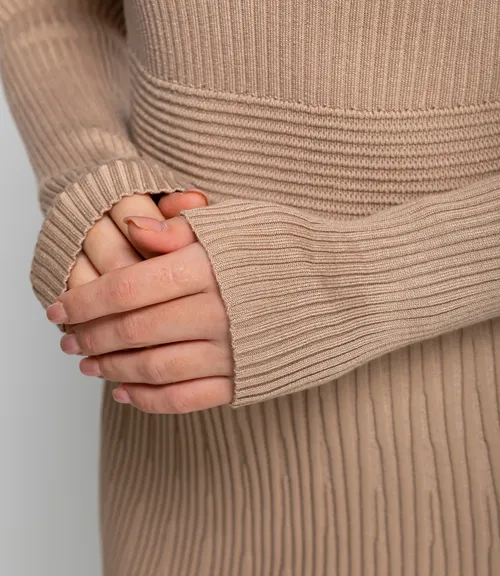 Платье #КТ5941, бежевый