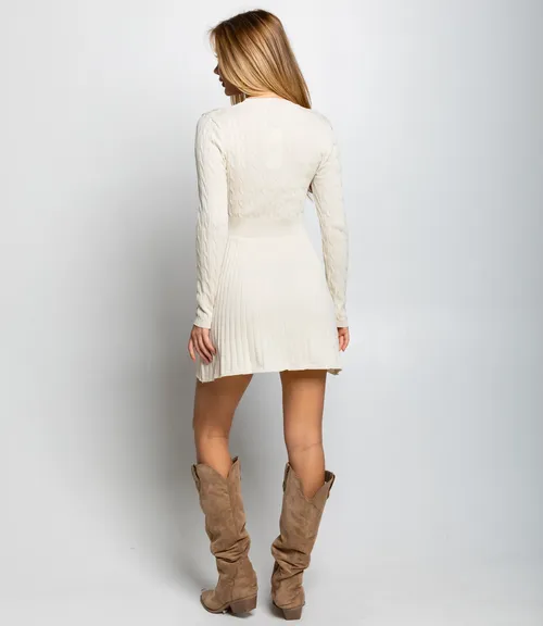 Платье #КТ2058 (1), светло-бежевый