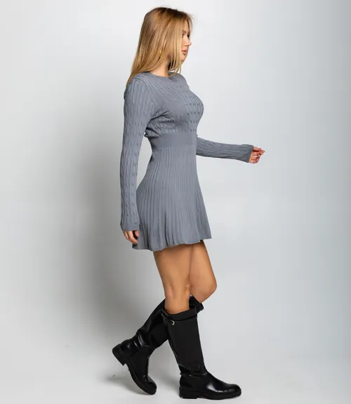 Платье #КТ2058 (1), серый