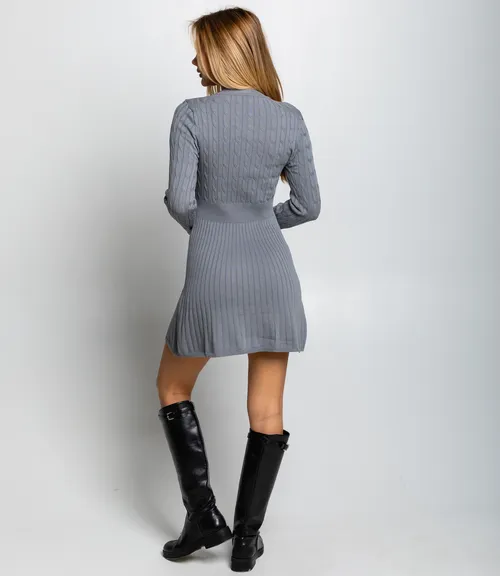 Платье #КТ2058 (1), серый