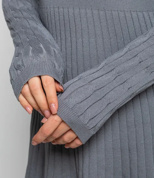 Платье #КТ2058 (1), серый