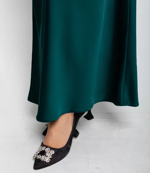 Платье #ОКТ025024, изумрудный