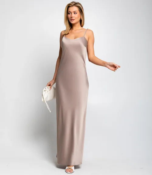 Платье #ОКТ025024, бежевый