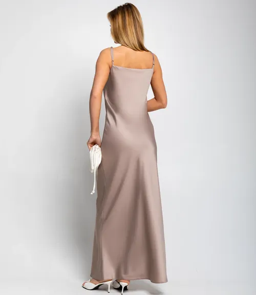 Платье #ОКТ025024, бежевый