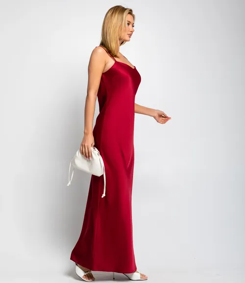 Платье #ОКТ025024, бордовый