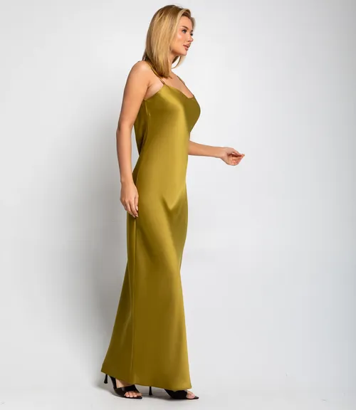 Платье #ОКТ025024, оливковый