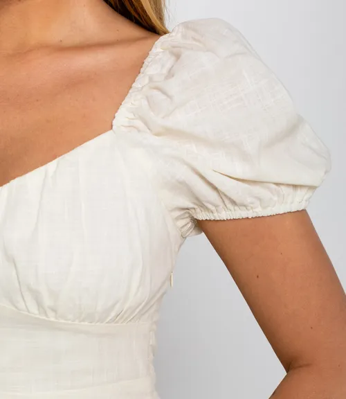 Платье #ОКТ025006-1, кремовый