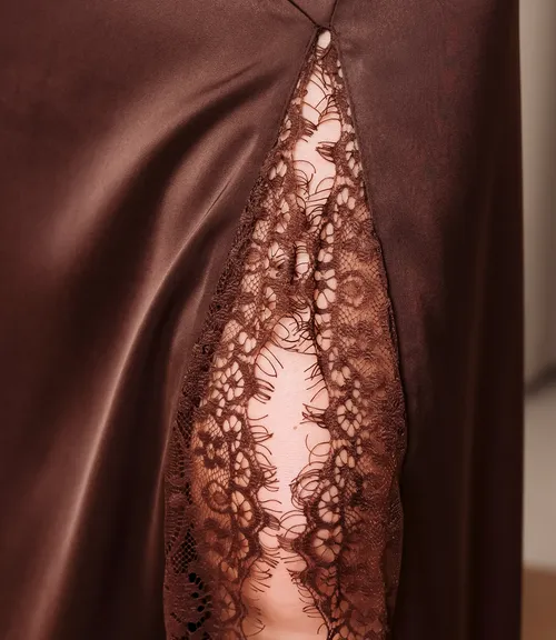 Платье #ОКТ025023, шоколадный