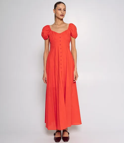 Платье #ОКТ025006, коралловый