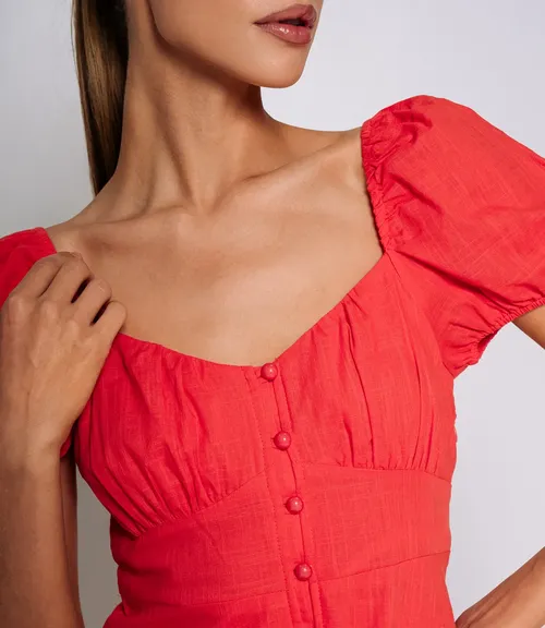 Платье #ОКТ025006, коралловый