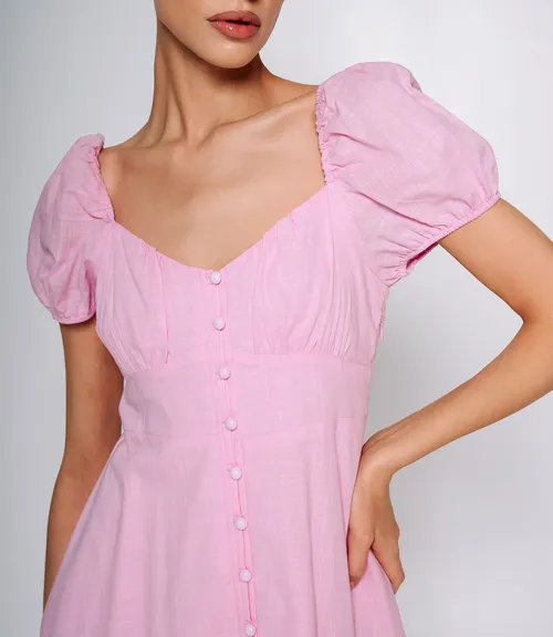 Платье #ОКТ025006, розовый