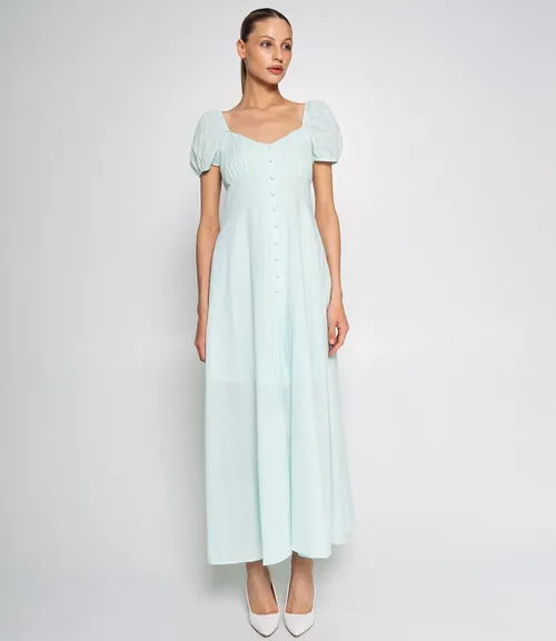 Платье #ОКТ025006, ментоловый