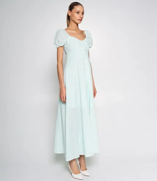 Платье #ОКТ025006, ментоловый