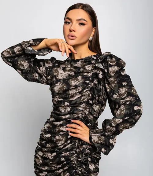 Платье #КТ6859, хаки