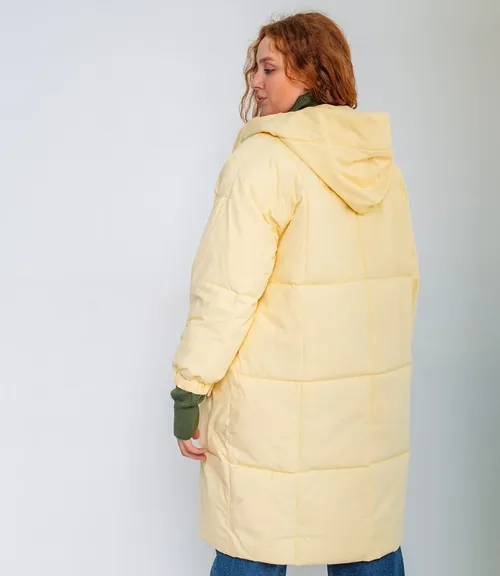 Пальто #КТ2001 (2), жёлтый - фото 3