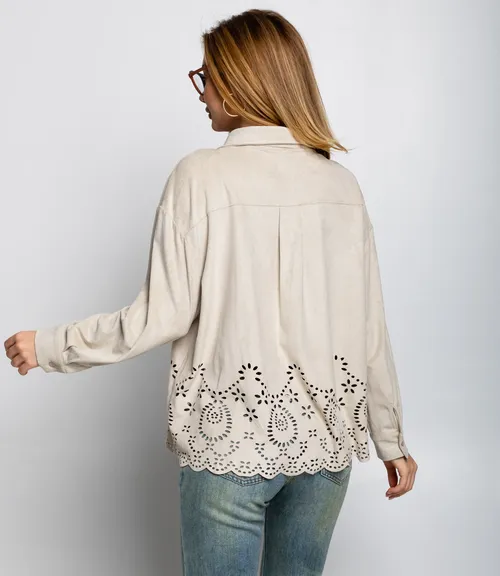 Рубашка #КТ2558, светло-бежевый