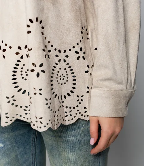 Рубашка #КТ2558, светло-бежевый