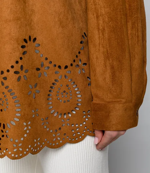 Рубашка #КТ2558, коричневый