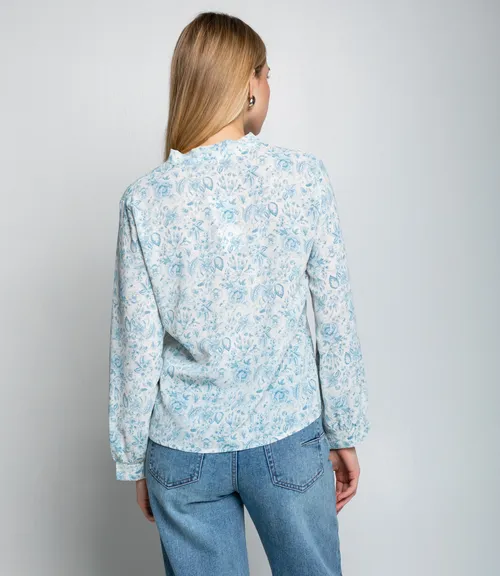 Блуза #КТ803 (8), голубой