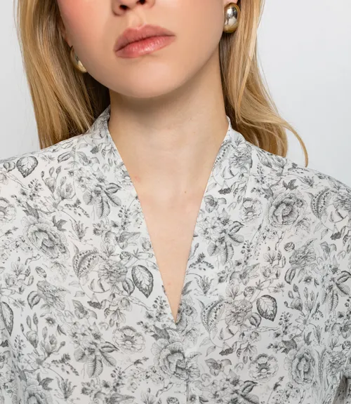 Блуза #КТ803 (8), серый