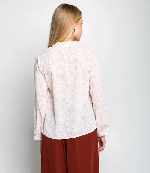 Блуза #КТ803 (8), пудровый