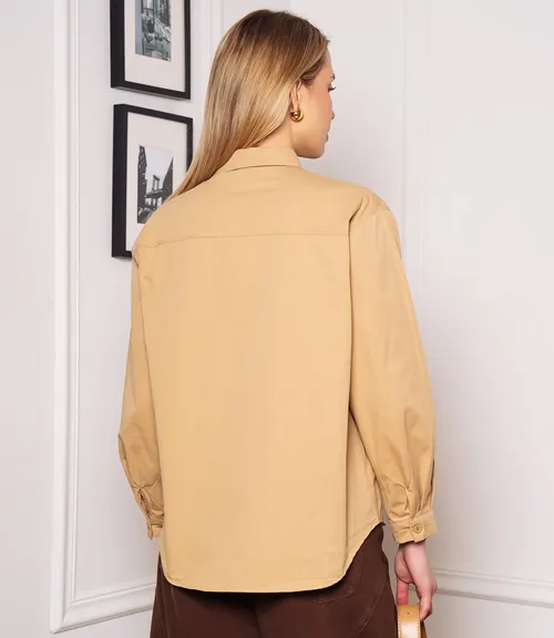 Рубашка #КТ6810 (4), бежевый