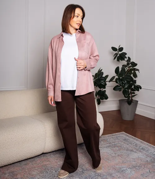 Рубашка #КТ1320, пыльная роза