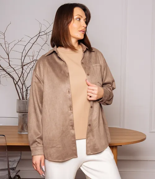 Рубашка #КТ1320, капучино