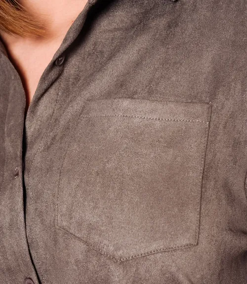 Рубашка #КТ1320, тёмно-серый