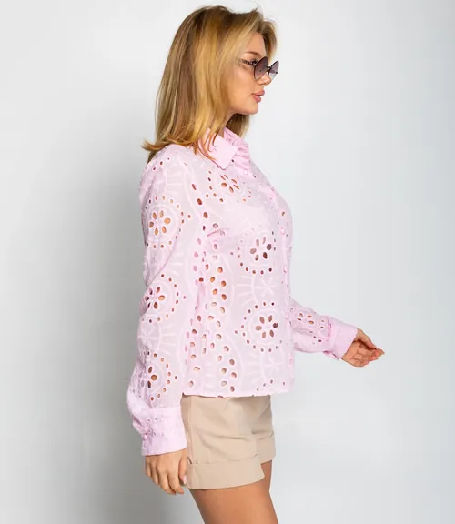 Блуза #ОКТ086009, розовый