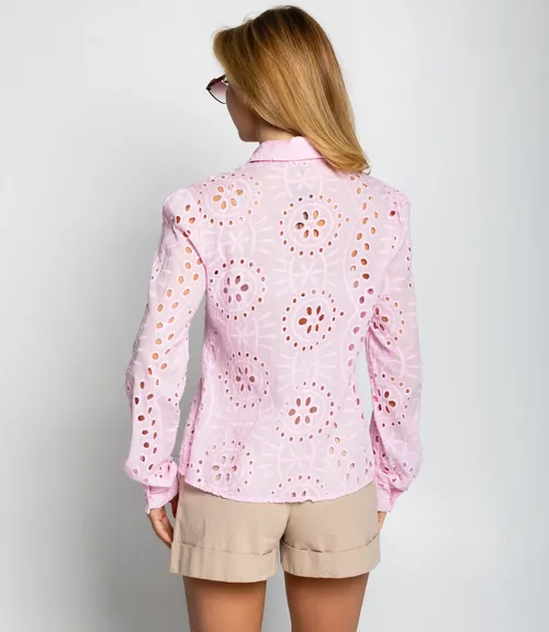 Блуза #ОКТ086009, розовый