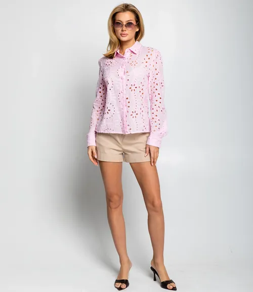 Блуза #ОКТ086009, розовый