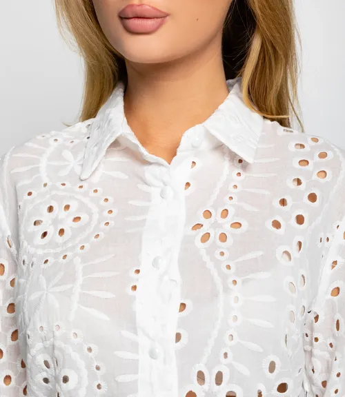 Блуза #ОКТ086009, белый