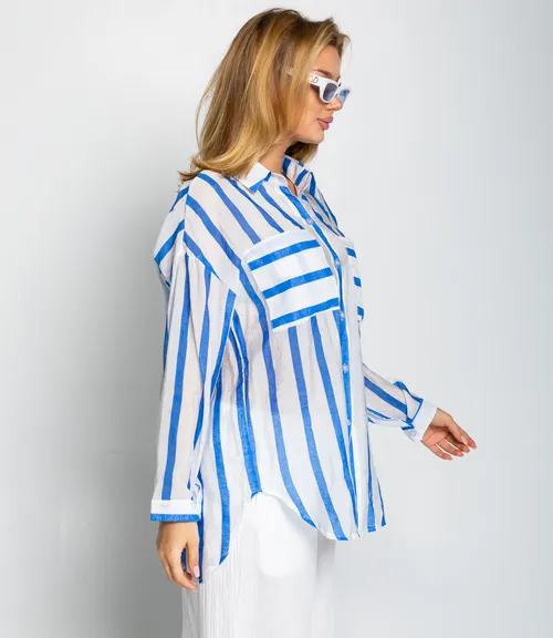 Рубашка #КТ21020 (1), синий