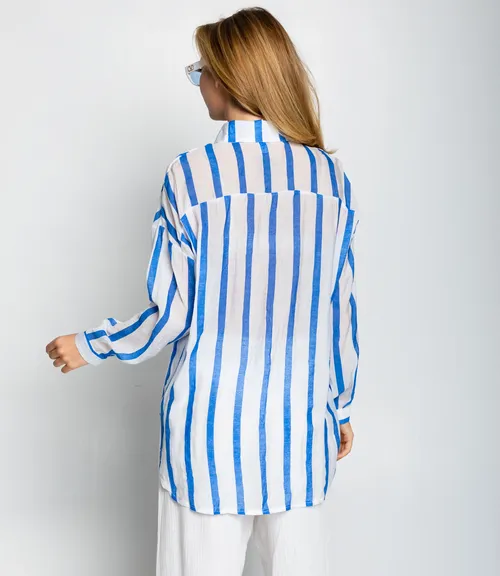 Рубашка #КТ21020 (1), синий