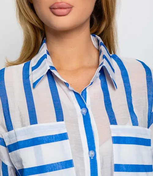 Рубашка #КТ21020 (1), синий