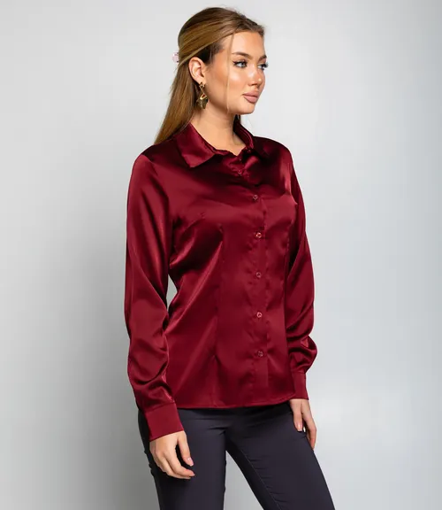 Блуза #ОКТ025022, бордовый